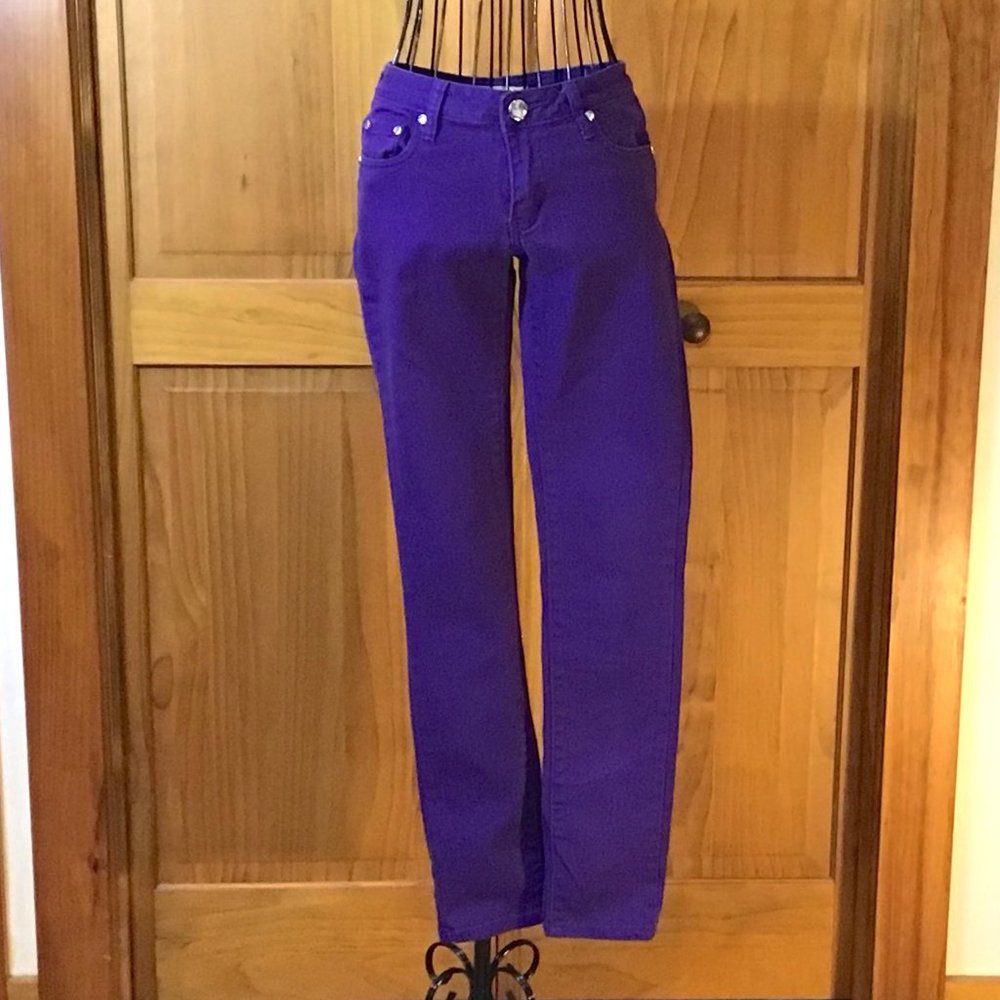 COPY - Purple High Waisted Skinny Jeans